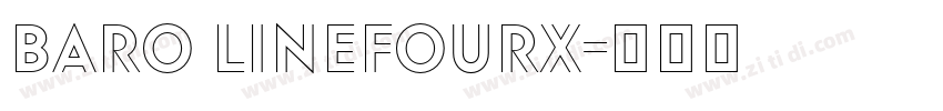 Baro LineFourX字体转换